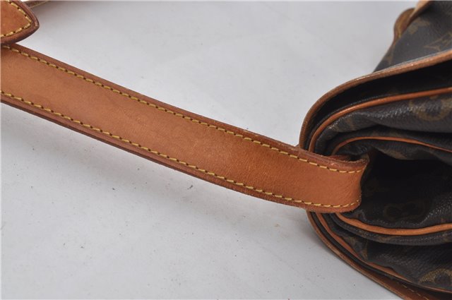 Authentic Louis Vuitton Monogram Saumur 35 Shoulder Cross Bag M42254 LV 9525E