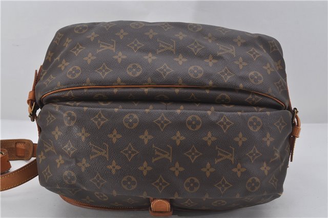 Authentic Louis Vuitton Monogram Saumur 35 Shoulder Cross Bag M42254 LV 9525E
