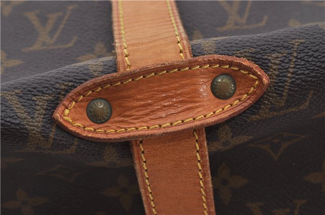 Authentic Louis Vuitton Monogram Saumur 35 Shoulder Cross Bag M42254 LV 9525E