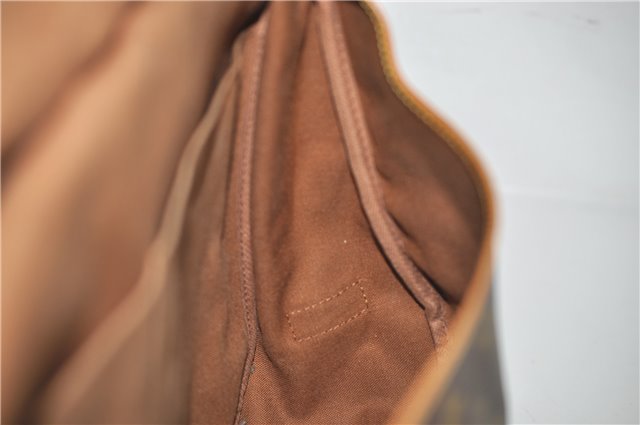 Authentic Louis Vuitton Monogram Saumur 35 Shoulder Cross Bag M42254 LV 9525E