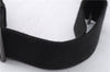 Authentic BURBERRY BLACK LABEL Check Waist Bag Nylon Leather Black 9527D