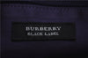 Authentic BURBERRY BLACK LABEL Check Waist Bag Nylon Leather Black 9527D