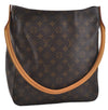 Authentic Louis Vuitton Monogram Looping GM Shoulder Bag M51145 LV 9528E