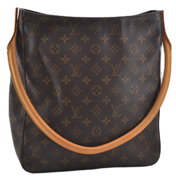 Authentic Louis Vuitton Monogram Looping GM Shoulder Bag M51145 LV 9528E