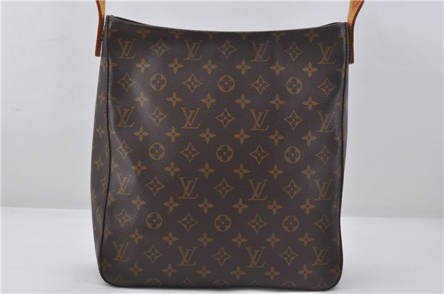 Authentic Louis Vuitton Monogram Looping GM Shoulder Bag M51145 LV 9528E