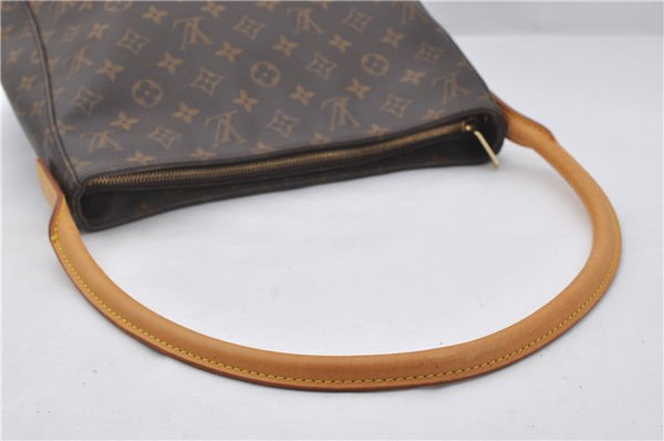 Authentic Louis Vuitton Monogram Looping GM Shoulder Bag M51145 LV 9528E
