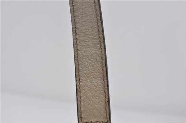 Authentic GUCCI Hand Boston Bag GG Canvas Leather 154180 Brown White 9529D