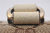 Authentic GUCCI Hand Boston Bag GG Canvas Leather 154180 Brown White 9529D