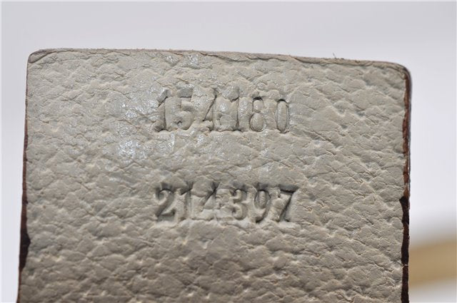 Authentic GUCCI Hand Boston Bag GG Canvas Leather 154180 Brown White 9529D