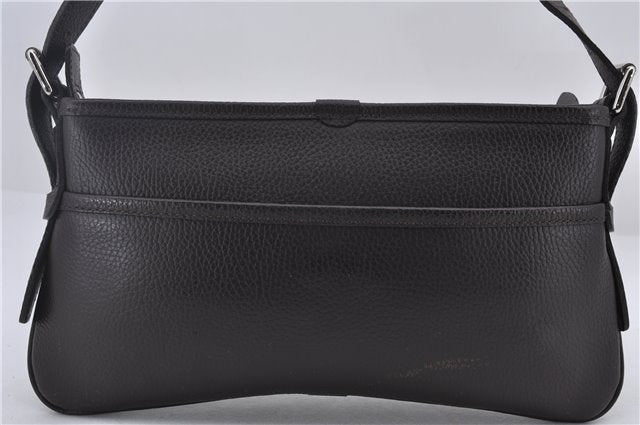 Authentic BURBERRY Vintage Leather Shoulder Bag Brown 9530D