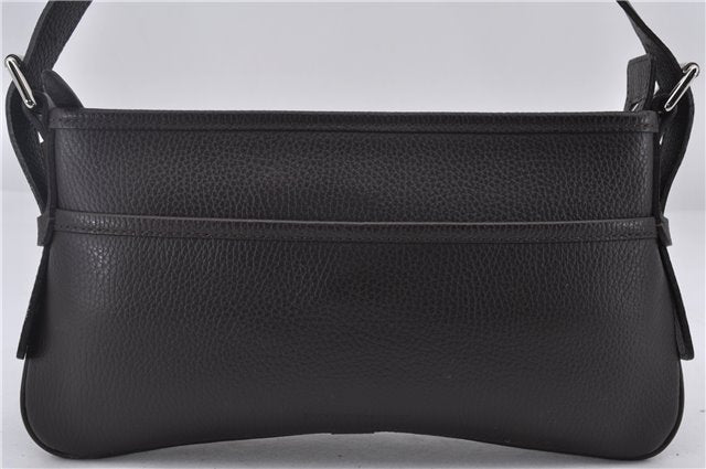 Authentic BURBERRY Vintage Leather Shoulder Bag Brown 9530D