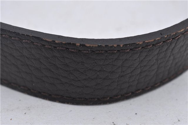 Authentic BURBERRY Vintage Leather Shoulder Bag Brown 9530D