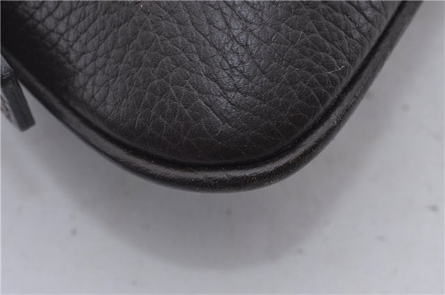 Authentic BURBERRY Vintage Leather Shoulder Bag Brown 9530D