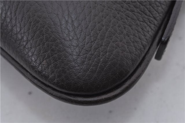 Authentic BURBERRY Vintage Leather Shoulder Bag Brown 9530D