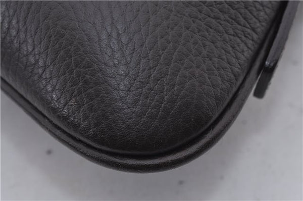 Authentic BURBERRY Vintage Leather Shoulder Bag Brown 9530D