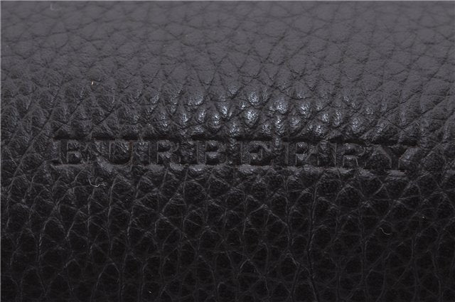 Authentic BURBERRY Vintage Leather Shoulder Bag Brown 9530D