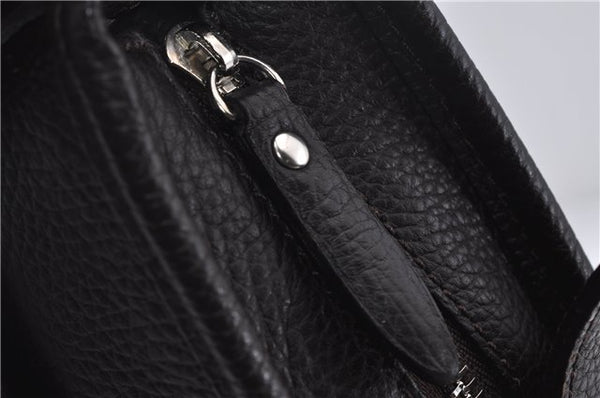 Authentic BURBERRY Vintage Leather Shoulder Bag Brown 9530D