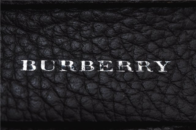 Authentic BURBERRY Vintage Leather Shoulder Bag Brown 9530D