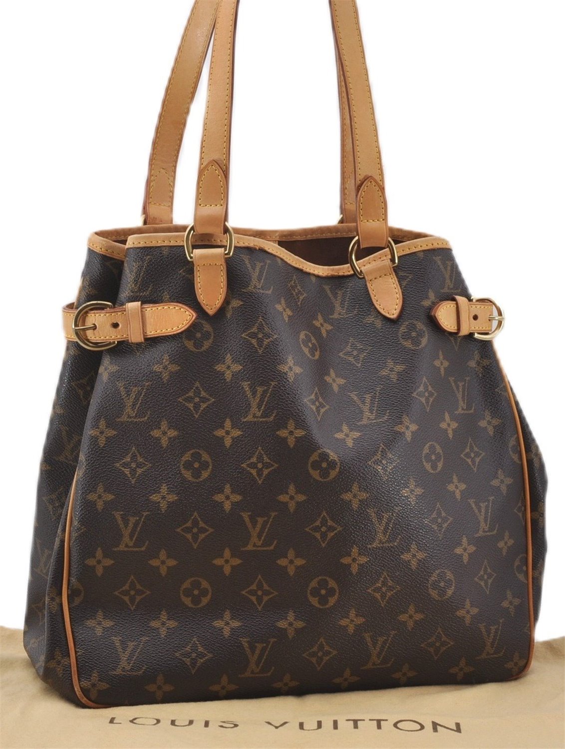 Authentic Louis Vuitton Monogram Batignolles Vertical Tote Bag M51153 LV 9530E