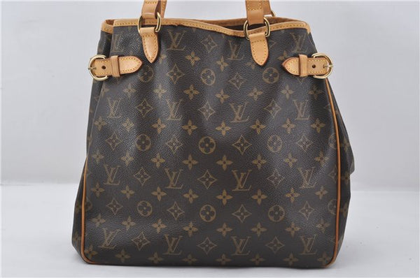 Authentic Louis Vuitton Monogram Batignolles Vertical Tote Bag M51153 LV 9530E