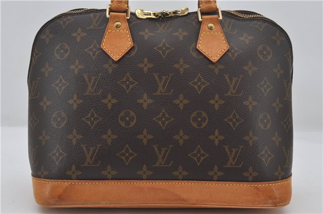 Authentic Louis Vuitton Monogram Alma Hand Bag Purse M51130 LV 9536E