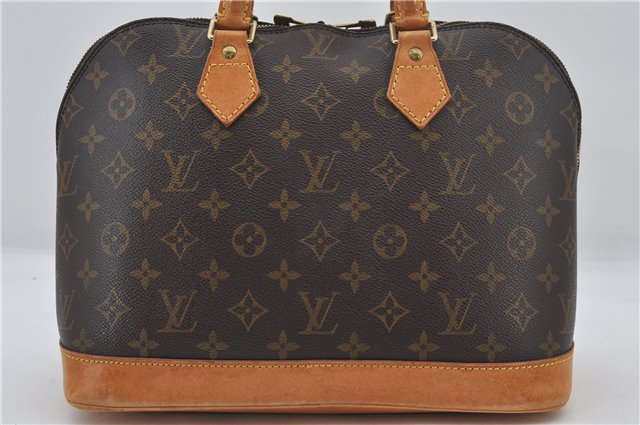 Authentic Louis Vuitton Monogram Alma Hand Bag Purse M51130 LV 9536E