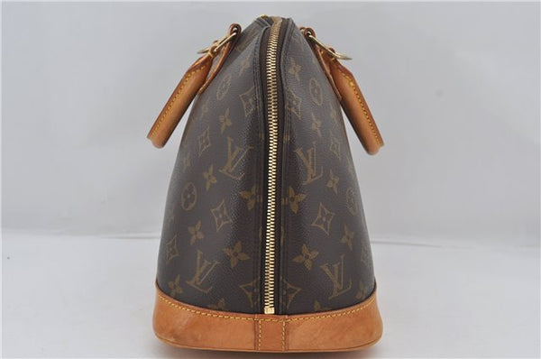 Authentic Louis Vuitton Monogram Alma Hand Bag Purse M51130 LV 9536E