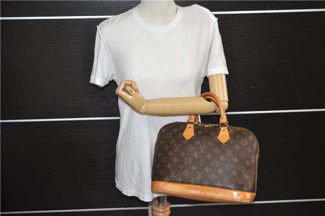 Authentic Louis Vuitton Monogram Alma Hand Bag Purse M51130 LV 9536E