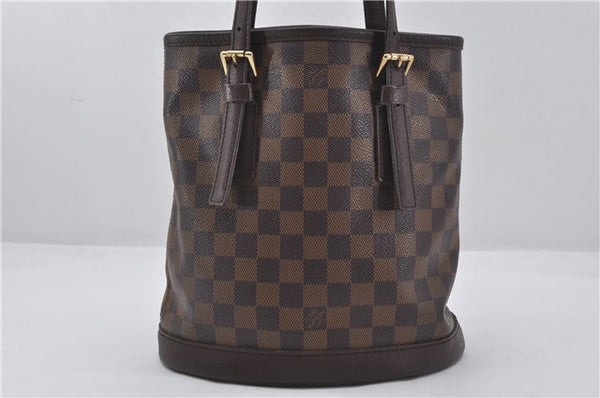 Authentic Louis Vuitton Damier Marais Bucket Shoulder Tote Bag N42240 LV 9537E