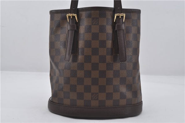 Authentic Louis Vuitton Damier Marais Bucket Shoulder Tote Bag N42240 LV 9537E