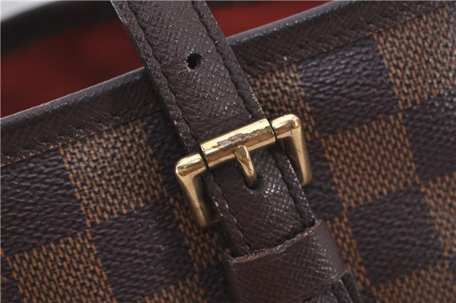 Authentic Louis Vuitton Damier Marais Bucket Shoulder Tote Bag N42240 LV 9537E