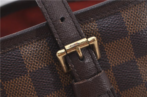 Authentic Louis Vuitton Damier Marais Bucket Shoulder Tote Bag N42240 LV 9537E
