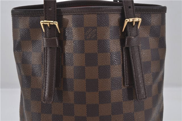 Authentic Louis Vuitton Damier Marais Bucket Shoulder Tote Bag N42240 LV 9537E