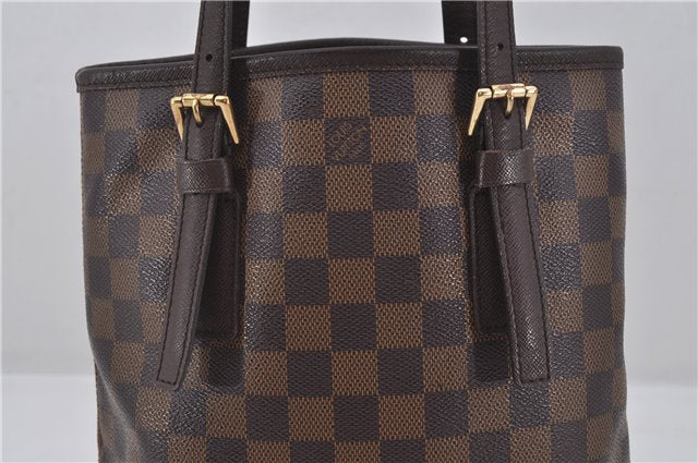 Authentic Louis Vuitton Damier Marais Bucket Shoulder Tote Bag N42240 LV 9537E