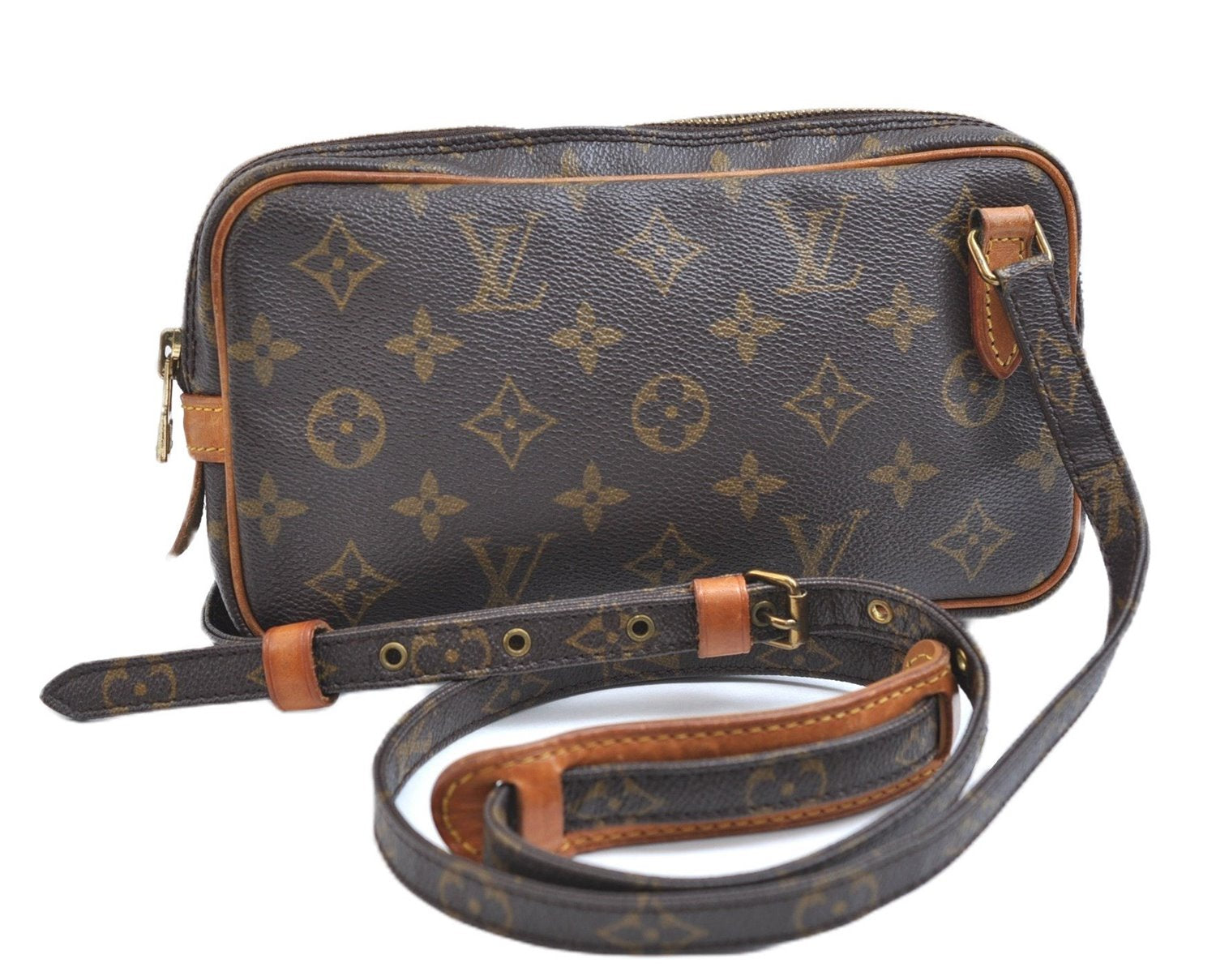 Auth Louis Vuitton Monogram Marly Bandouliere Shoulder Cross Bag M51828 LV 9538E