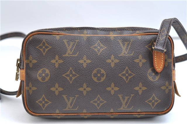 Auth Louis Vuitton Monogram Marly Bandouliere Shoulder Cross Bag M51828 LV 9538E