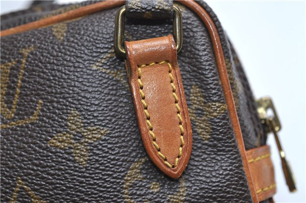 Auth Louis Vuitton Monogram Marly Bandouliere Shoulder Cross Bag M51828 LV 9538E