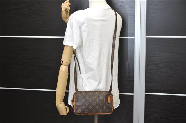 Auth Louis Vuitton Monogram Marly Bandouliere Shoulder Cross Bag M51828 LV 9538E