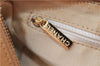 Authentic CHANEL Chocolate Bar Calf Skin CC Logo Shoulder Hand Bag Beige 9539D