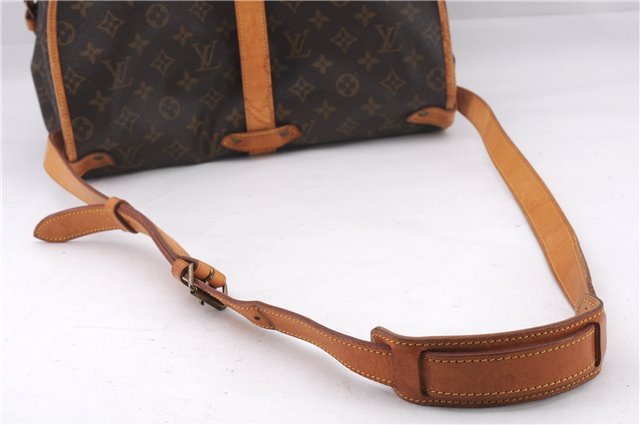 Authentic Louis Vuitton Monogram Saumur 35 Shoulder Cross Bag M42254 LV 9540E