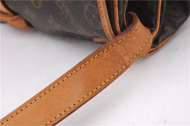 Authentic Louis Vuitton Monogram Saumur 35 Shoulder Cross Bag M42254 LV 9540E
