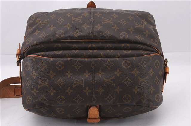 Authentic Louis Vuitton Monogram Saumur 35 Shoulder Cross Bag M42254 LV 9540E