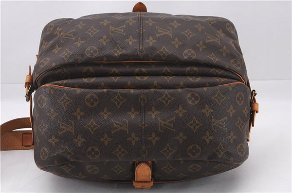 Authentic Louis Vuitton Monogram Saumur 35 Shoulder Cross Bag M42254 LV 9540E