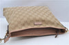 Authentic GUCCI Shoulder Cross Body Bag GG Canvas Leather 388924 Beige 9540F
