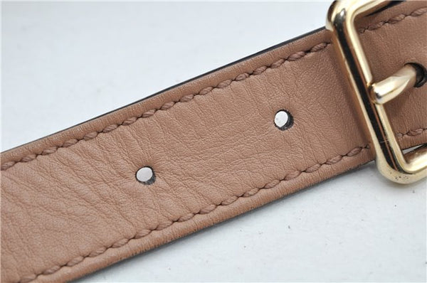 Authentic GUCCI Shoulder Cross Body Bag GG Canvas Leather 388924 Beige 9540F