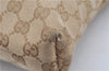Authentic GUCCI Shoulder Cross Body Bag GG Canvas Leather 388924 Beige 9540F