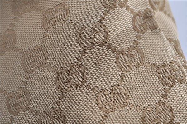 Authentic GUCCI Shoulder Cross Body Bag GG Canvas Leather 388924 Beige 9540F