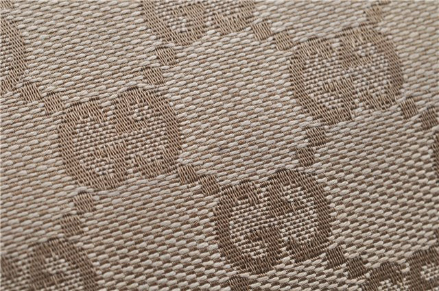 Authentic GUCCI Shoulder Cross Body Bag GG Canvas Leather 388924 Beige 9540F