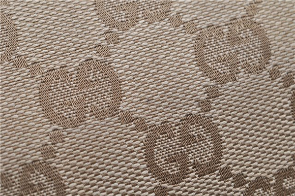 Authentic GUCCI Shoulder Cross Body Bag GG Canvas Leather 388924 Beige 9540F