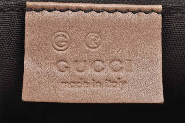 Authentic GUCCI Shoulder Cross Body Bag GG Canvas Leather 388924 Beige 9540F